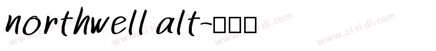 northwell alt字体转换